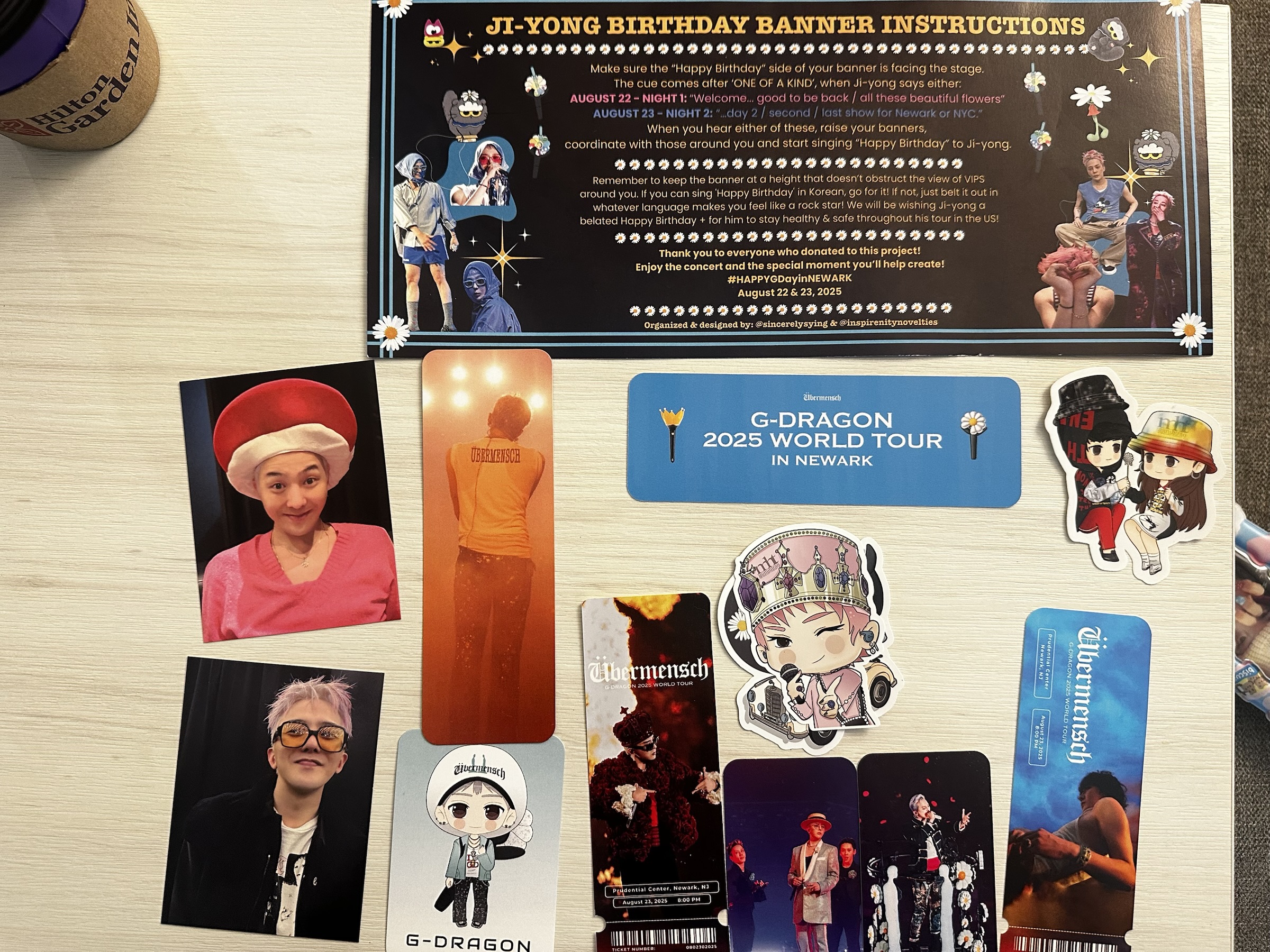 G-DRAGON マカオコンサート6/8 VIP特典プレート 6点セット Oh Honestly, Erin » G-Dragon in Newark, Day 2! Pre-Concert